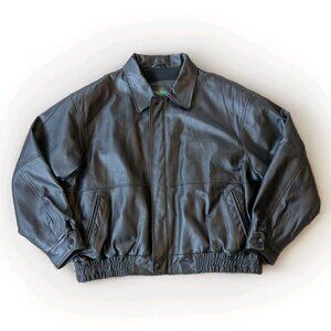 Peerless Garments Leather Bomber Jacket Men’s 50 XXL Black Heavyweight Canada